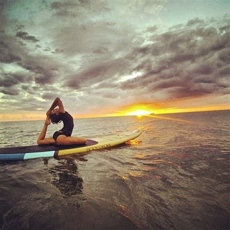 56 best surf yoga images on pinterest exercises paddle