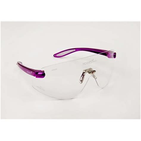 Mr Neg008 Hogies Safety Glasses Clear Purple Metallic Frames Henry