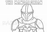 Mandalorian Yoda Raskrasil sketch template