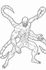 Venom Coloring Pages Agent Print Template Superior Sketch sketch template
