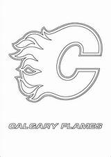 Flames Calgary Lnh Blackhawks Hurricanes Supercoloring Montreal Colorier Canadiens Book sketch template