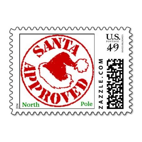 printable north pole stamps