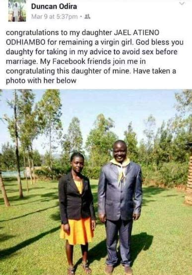 Kenyan Dad Congratulates His Daughter On Facebook For