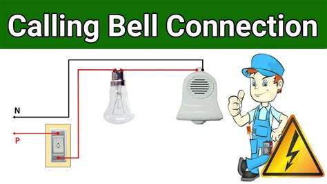 calling bell wiring diagram youtube