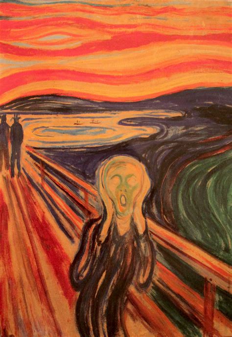 The Scream - Edvard Munch (1910) | Munch made several