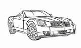 Cadillac Xlr sketch template