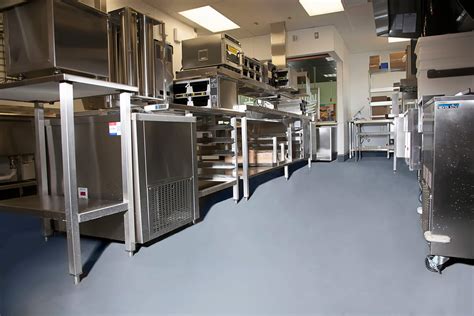 commercial kitchen flooring epoxy stained concrete  restaurants
