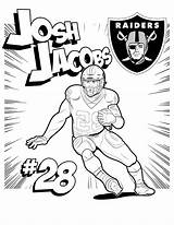 Raiders Jacobs Nfl Template sketch template