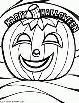 Halloween Coloring Pages Pumpkin Printable Kids Happy Scary Color Football Print Clipart Clip Smiling Field Cliparts Book Printables Holloween Family sketch template