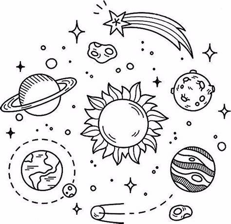 aesthetic coloring pages space space shuttle coloring page como