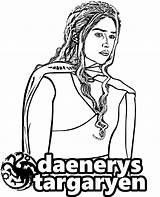 Daenerys Targaryen Kolorowanki sketch template