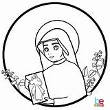 Faustina Kowalska Pages Saint Colouring St sketch template