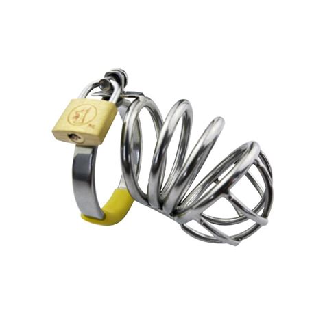 2018 Latest Medium Size Male Stainless Steel Cock Penis Cage Ring
