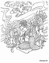 Yokai Coloring Dream Book Aimeemajor sketch template