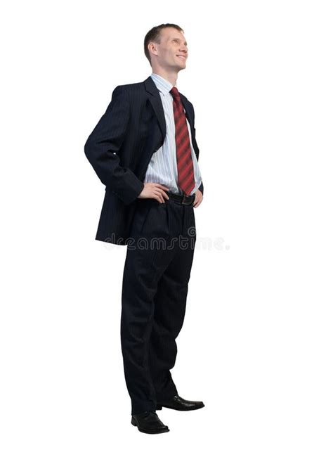 confident businessman   success stock photo image  graph modern