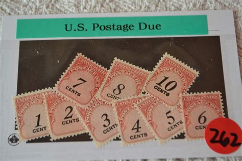 lot  usps postage due stamps special interest estate sales