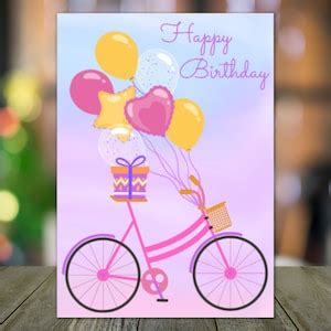 printable birthday card  digital  birthday etsy