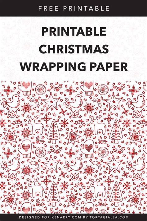 printable christmas wrapping paper   ideas   home