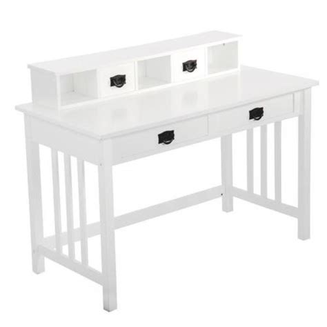 white writing contemporary desk home office furniture wood