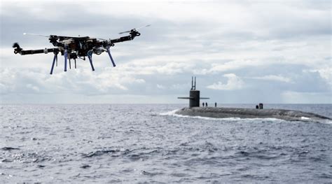 navy tests drone delivery  ballistic missile submarine uas vision