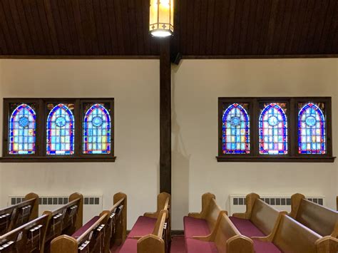 stained glass windows grace evangelical lutheran church