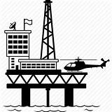 Oil Gas Rig Icon Drilling Industry Platform Icons Clipart Silhouette Offshore Getdrawings Power Spill Newdesign sketch template