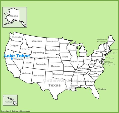 lake tahoe location    map