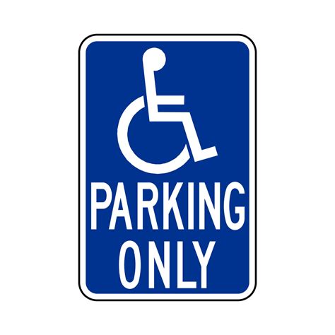 wheelchair parking  signs clipart