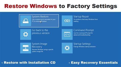 restore factory image  settings  windows  wwwvrogueco