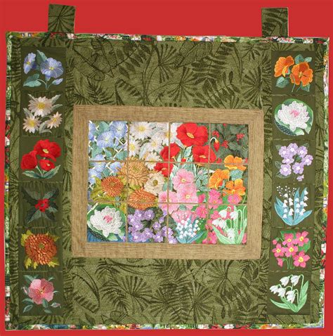 floral tile scene design pack embroidery design collection  anita