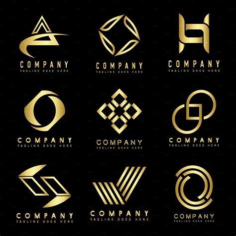 set  company logo design ideas graphics creative market