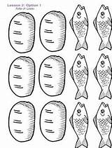 Loaves Preschool Fishes Lessons Cutouts Feeds Miracle L2 Loaf Bibel Jaeson Sonntagsschule Geschichten Basteln Printablecolouringpages sketch template