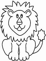 Coloring Pages Animals Lions Advertisement sketch template