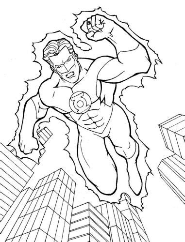 green lantern coloring pages educative printable