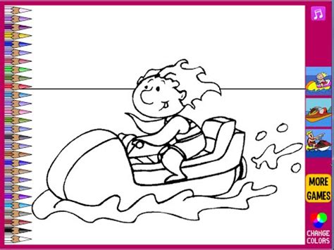 jet ski coloring pages  kids jet ski coloring pages youtube