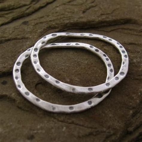 sterling silver circle connectors  large  oakhillsilversupply