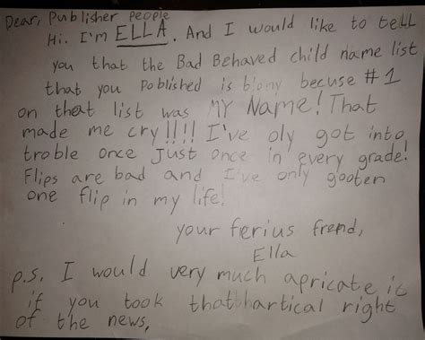 7 Year Old Writes Quite The Letter To Huffington Post After Her Name