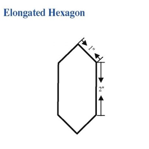 elongated hexagon english paper piecing shapes english paper piecing