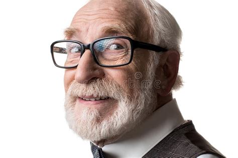 male with eyeglasses making serious decision stock image image of