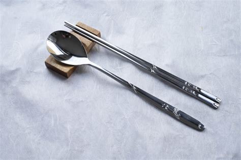 korean chopsticks  spoon set  korean pantry