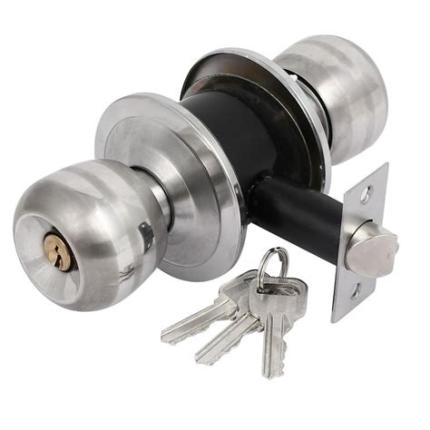 home bedroom stainless door locks  keys steel privacy  knob lockset walmartcom