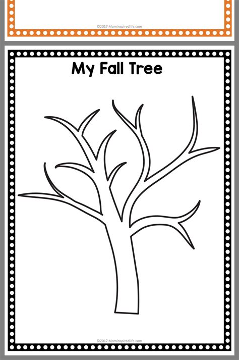 printable autumn tree template printable templates