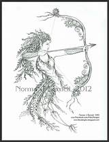 Archeress Fairy Tattoo Sagittarius Tangles Tangle Fairytangles Designs Largest Done Ve Date Latest She Also sketch template