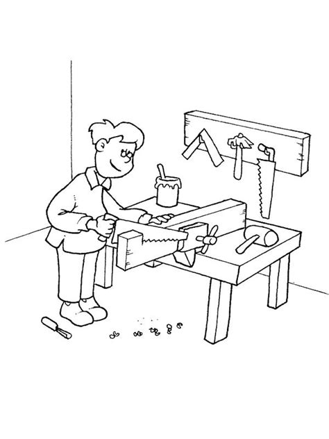 jobs coloring page  coloring kids