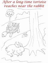 Tortoise Coloring Pages Story Kids Rabbit Hare Racing Print Race Printable Pdf Open  Comments sketch template
