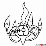 Chandelure Pokemon Sketchok sketch template