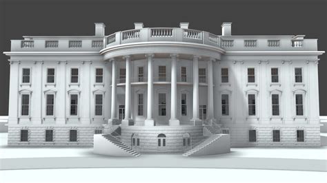 white house buy royalty   model  giimann cab sketchfab store