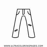 Pantalones sketch template
