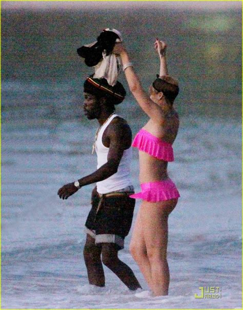 Rihanna Gets Ruffled Up In Pink Bikini Photo 2404202 Bikini Rihanna