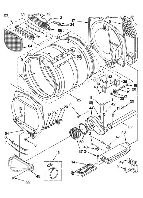 frigidaire dryer parts diagram
